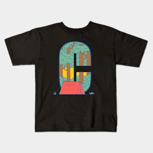 C For Camping Kids T-Shirt